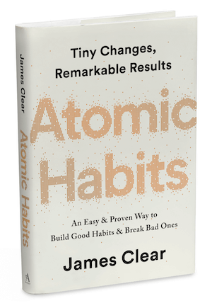 naslovnica knjige za atomske navike Jamesa Cleara