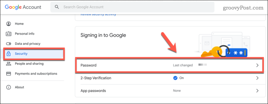 Promjena lozinke za Gmail