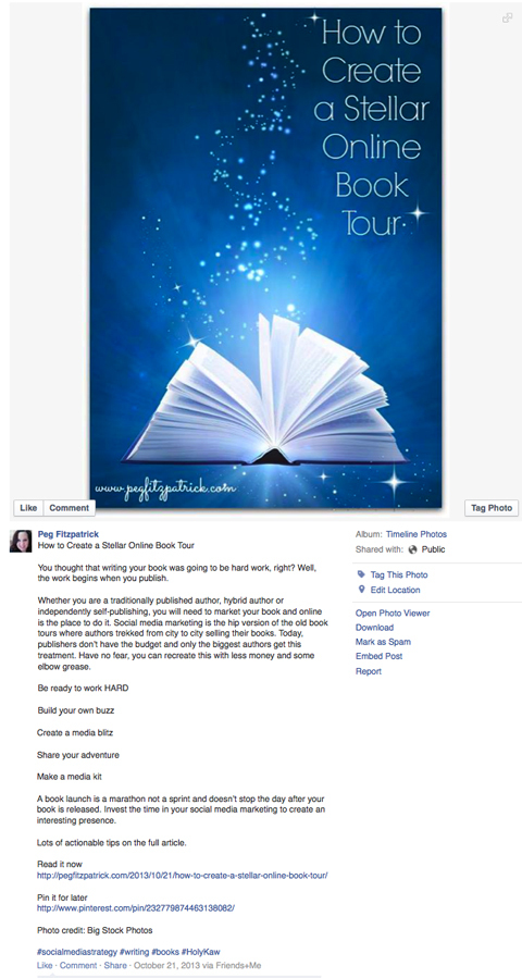 optimizirana objava slike obilazak facebook knjige