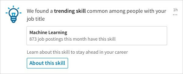 LinkedIn je pokrenuo novu obavijest koja dijeli relevantne trendovske vještine među ljudima s istim nazivom radnog mjesta.