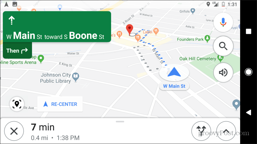 google karte upute za hodanje