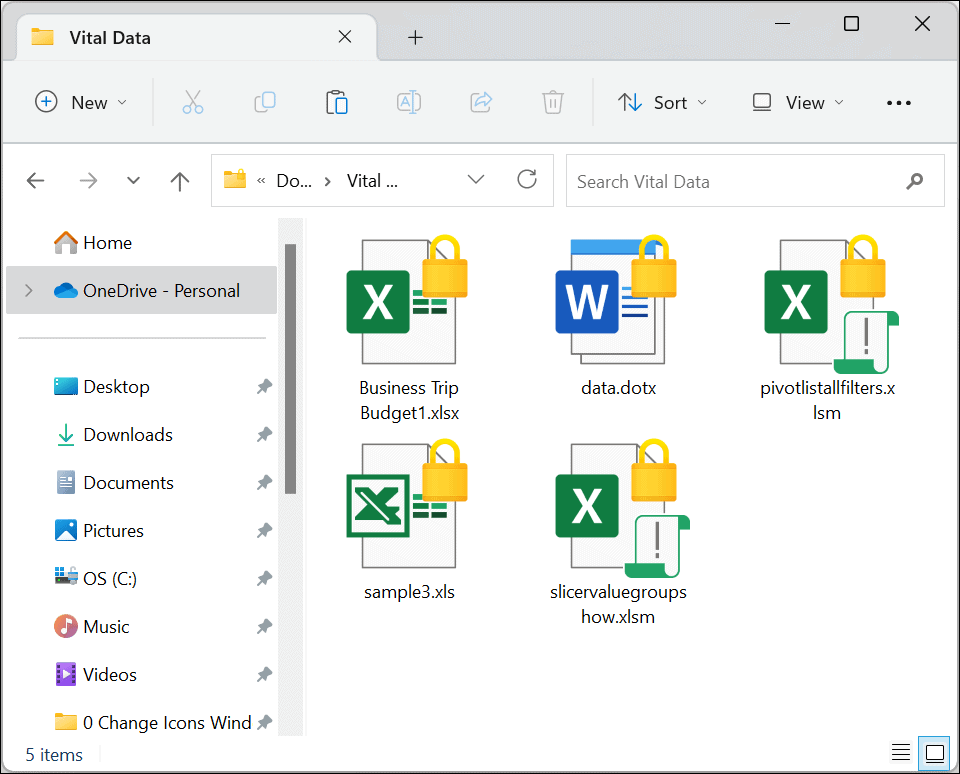 Šifrirajte datoteke i mape na Windows 11