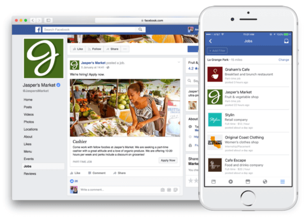 Facebook izbacuje nove značajke koje omogućuju objavljivanje poslova i prijavu izravno na Facebook.