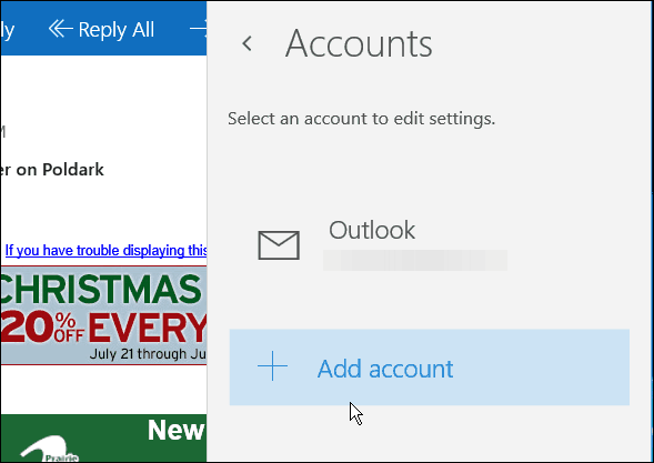 Windows Mail aplikacija 10