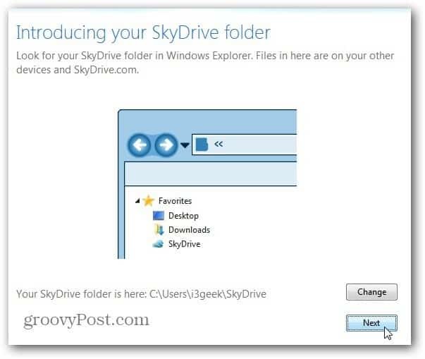 Lokacija SkyDrive-a