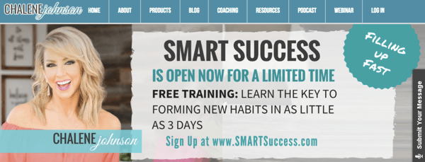 Promocija proizvoda Chalene Johnson za Smart Success