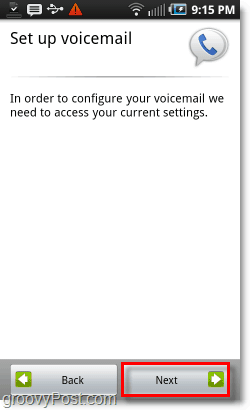 Postavljanje Google Voicea na Android Mobile Mobile Voicemail