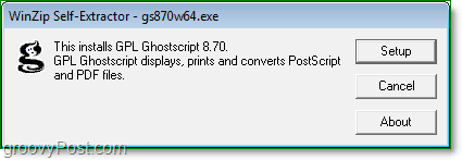 kako instalirati ghostscript u Windows 7 