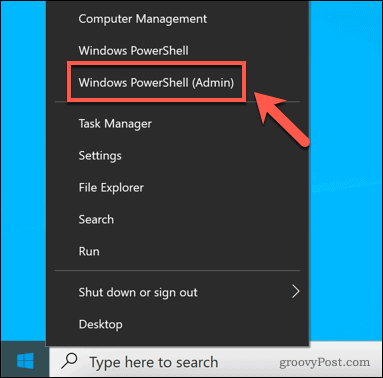 Pokretanje novog prozora Windows PowerShell