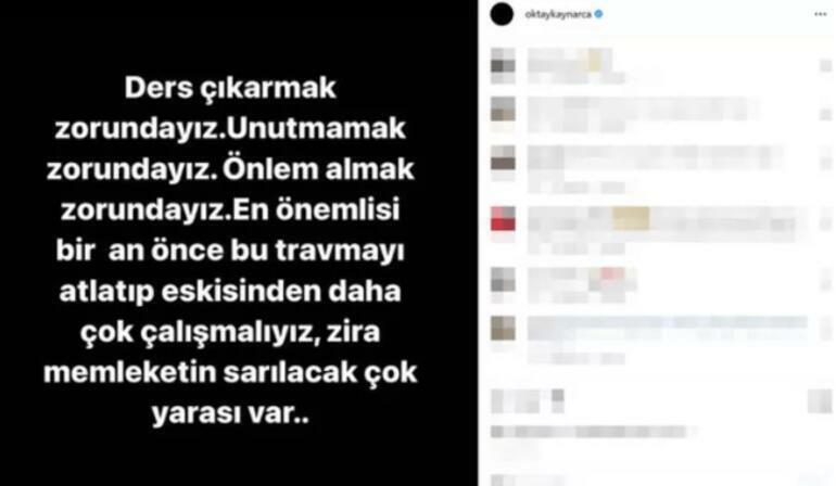 Oktay Kaynarca Instagram post